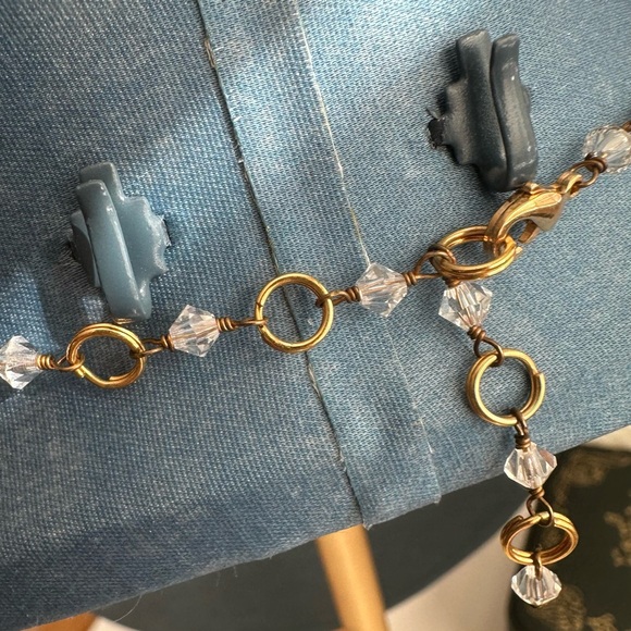 Blue Crystal Necklace - Picture 4 of 5